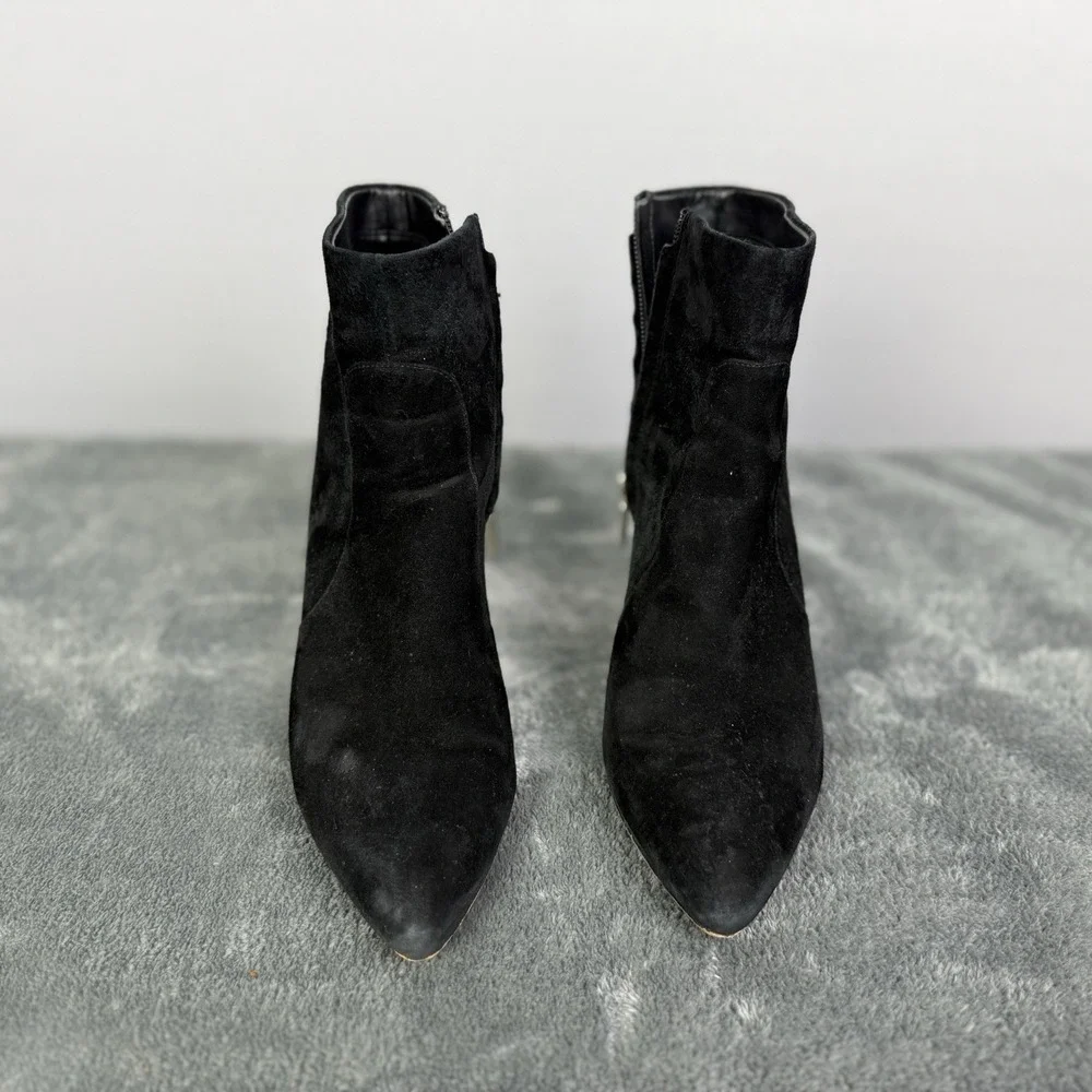 Sam Edelman Roden‎ Pointed Toe Women's Black  Suede Booties.  Size 7.5